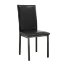 Garza Upholstered Dining Chairs Black (Set of 2) - NY Furniture Direct (NY)