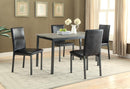 Garza Upholstered Dining Chairs Black (Set of 2) - NY Furniture Direct (NY)