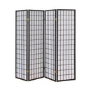 Roberto 4-panel Folding Screen Dark Grey and White - NY Furniture Direct (NY)