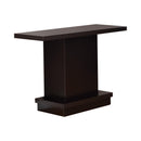 Reston Pedestal Sofa Table Cappuccino - NY Furniture Direct (NY)
