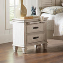 Franco 2-drawer Nightstand Antique White - NY Furniture Direct (NY)