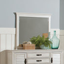 Franco Rectangular Dresser Mirror Antique White - NY Furniture Direct (NY)