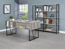 Analiese 4-drawer Writing Desk Grey Driftwood - NY Furniture Direct (NY)