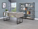 Analiese 4-shelf Open Bookcase Grey Driftwood - NY Furniture Direct (NY)