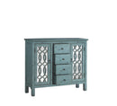 Rue 4-drawer Accent Cabinet Antique Blue - NY Furniture Direct (NY)