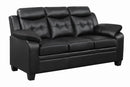 Finley Tufted Upholstered Sofa Black - NY Furniture Direct (NY)