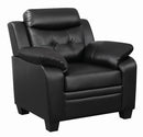 Finley Tufted Upholstered Chair Black - NY Furniture Direct (NY)