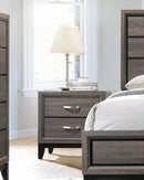 Watson 2-drawer Nightstand Grey Oak and Black - NY Furniture Direct (NY)