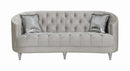 Avonlea Sloped Arm Tufted Sofa Grey - NY Furniture Direct (NY)