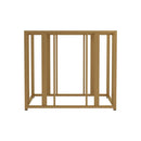 Adri Metal Frame End Table Matte Brass - NY Furniture Direct (NY)