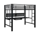 Avalon Full Workstation Loft Bed Black - NY Furniture Direct (NY)