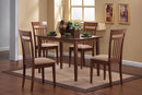 Robles 5-piece Dining Set Chestnut and Tan - NY Furniture Direct (NY)