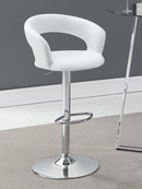 Barraza 29" Adjustable Height Bar Stool Black and Chrome - NY Furniture Direct (NY)