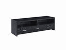 Alton 62" 3-drawer TV Console Black Oak - NY Furniture Direct (NY)