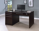 Halston 3-drawer Connect-it Office Desk Cappuccino - NY Furniture Direct (NY)