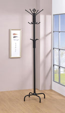 Collier 12-hook Coat Rack Black - NY Furniture Direct (NY)