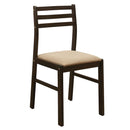 Bucknell 3-piece Dining Set with Drop Leaf Cappuccino and Tan - NY Furniture Direct (NY)