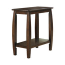 Raphael 1-shelf Chairside Table Cappuccino - NY Furniture Direct (NY)