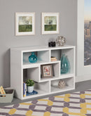 Velma Convertible TV Console and Bookcase White - NY Furniture Direct (NY)