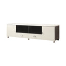 Burkett 2-drawer TV Console White and Grey - NY Furniture Direct (NY)