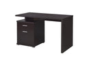 Irving 2-drawer Office Desk with Cabinet Cappuccino - NY Furniture Direct (NY)