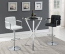 Palomar Adjustable Height Bar Stool White and Chrome - NY Furniture Direct (NY)
