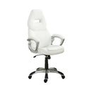 Bruce Adjustable Height Office Chair White and Silver - NY Furniture Direct (NY)