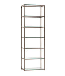 Kate 6-shelf Bookcase Black Nickel - NY Furniture Direct (NY)