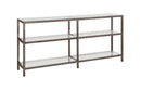 Kate 2-tier Bookcase Black Nickel - NY Furniture Direct (NY)