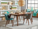 Jedda Oval Dining Table Dark Walnut - NY Furniture Direct (NY)