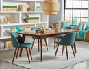 Jedda Oval Dining Table Dark Walnut - NY Furniture Direct (NY)