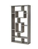 Howie 10-shelf Bookcase Weathered Grey - NY Furniture Direct (NY)