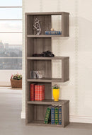Joey 5-tier Bookcase Weathered Grey - NY Furniture Direct (NY)