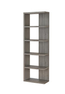 Harrison 5-tier Bookcase Weathered Grey - NY Furniture Direct (NY)
