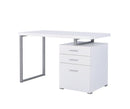 Brennan 3-drawer Office Desk White - NY Furniture Direct (NY)