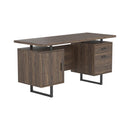 Lawtey Floating Top Office Desk Weathered Grey - NY Furniture Direct (NY)