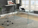 Ripley Glass Writing Desk Clear - NY Furniture Direct (NY)