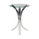 Emmett Round Accent Table Clear - NY Furniture Direct (NY)