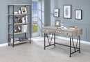 Analiese 4-shelf Open Bookcase Grey Driftwood - NY Furniture Direct (NY)