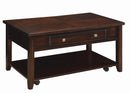 Bradford Rectangular Lift Top Coffee Table Walnut - NY Furniture Direct (NY)