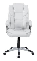 Kaffir Adjustable Height Office Chair White and Silver - NY Furniture Direct (NY)