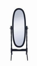 Foyet Oval Cheval Mirror Black - NY Furniture Direct (NY)