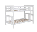 Chapman Twin Over Twin Bunk Bed White - NY Furniture Direct (NY)