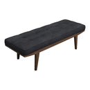 Wilson Upholstered Tufted Bench Taupe and Natural - NY Furniture Direct (NY)