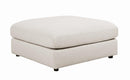 Serene Upholstered Rectangular Ottoman Beige - NY Furniture Direct (NY)