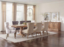 Florence Double Pedestal Dining Table Rustic Smoke - NY Furniture Direct (NY)