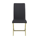 Carmelia Upholstered Side Chairs Black (Set of 4) - NY Furniture Direct (NY)