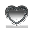 Euston Heart Shape Table Mirror Silver - NY Furniture Direct (NY)