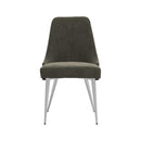 Cabianca Curved Back Side Chairs Grey (Set of 2) - NY Furniture Direct (NY)
