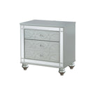 Gunnison 2-drawer Nightstand Silver Metallic - NY Furniture Direct (NY)